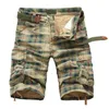 Män mode pläd strand män casual camo camouflage shorts korta byxor manlig Bermuda lastövergripande 220712