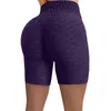 Hög midja sexig aktiva shorts för kvinnor sömlösa leggings skjuter upp fitness som kör elastisk jacquard yoga byxor capris