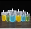 200ML 250ML 300ML 400ML 500ML Stand-up Plastic Drink Packaging Bag Spout Pouch For Beverage Liquid Juice Milk Coffee Transport By Sea