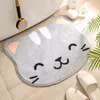 BADMATS FUN DIEREN MAT FLOCTING CARTOON MICROFIBE BADKAMER SCHADE TRUG HUIS DECORATIE Deur Niet-slip absorberende vloer