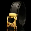 Belt de couro masculino de luxo clássico por atacado Cinturão de couro novo de alto grau Automático Buckle Diamond Inclaid Letter Famous Brand Designer