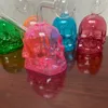 Mini Skull Bong bruciatore a nafta Narghilè Pipa inebriante Bubbler per tabacco a forma di teschio staccabile