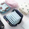 Bolsas de armazenamento Mini toalhas sanitárias Bolsa Mulheres viajam de algodão kawaii pequena bolsa Cosmetics Lipstick Coin Purse Organizer Casesstorage