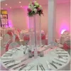 6 PCS 110 CM Décoration piédestal Cristal De Mariage Route Plomb Acrylique Pièce Maîtresse Pour Événement Décorations De Fête Fournitures De Mariage imake091