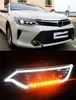 Conjunto de faróis automotivos para toyota camry, farol led 20 15-20 17, led completo, dinâmico, sinal de seta drl, luzes de condução