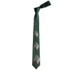 Fliege für Herren, modisch, Original, olivgrün, Ställe, Vintage-Druck, 6 cm, schmal, männlich, weiblich, Studenten, lustige Krawatte, Geschenkschleife