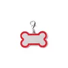 Chien chat étiquette d'identification coloré collier pour animaux de compagnie accessoires chiens nom étiquettes personnalisé en acier inoxydable animaux colliers étiquette en gros