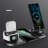 multifunction 6 in 1 wireless charger for iphone watch earphone holder mobile phone wireless fast charging234w239e252g284q1391680