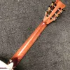 Custom 39 Inch OOO All Solid Wood Acoustic Guitar LIFE TREE INLAY NECK Ebony Fingerboard Slotted Headstock in Red Color