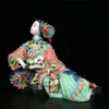 Classical Ladies Spring Craft Painted Art Figure Statue Ceramic Antique Chinese Porcelain Figurine Home Decorations Sculptures 220629