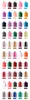 7ML Nail Polish Glass Bottles 400 Colors light-proof phototherapy glue empty cosmetic bottle with black brush cap