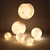 Lampes suspendues nordique Simple pleine lune lampe créative rétro personnalité Art boule lanière suspendue DroplightPendant