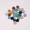 Fnixtar 100pcs 6mm Candy Color Glitter Rhinestones Disc para fazer joias de colar de pingentes de brinco encontrando acessórios