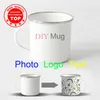 Creatieve roestvrij staal Diy Mug Print Pictures Po Coffe Mokken Cup Unieke geschenken voor vriend Family 220704