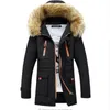 Herren Daunenparkas Winterjacke Männer 2022 Marke Lässige warme Parka Mode Abnehmbares Fell Kapuze Collor verdicken Mann Jacken Outwears GRÖSSE S-