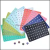 Pu Leather 18Mm 12Mm Snap Button Display For 60Pcs Snaps Storage Jewelry Soft Displays Holder Drop Delivery 2021 Other Packaging Ioveb