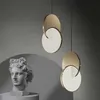 Hängslampor nordisk design lampa badrum fixtur led vägg mån ventilador de techo hanglampen dekoration hemmaval