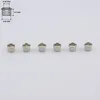 1 Set (6 stycken) Metal Vintage Guitar Machine Heads Tuners Nuts/Bushings/Ferrules (1/4 tum/6,35 mm)