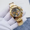 Luxury Automatic Watches Waterproof sapphire Chronograph Diamond White Mother of Pearl Dial Men's Watch