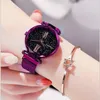 Wristwatches Luxury Romantic Starry Sky Watch For Women Magnet Buckle Mesh Ladies Quartz Watches Relogio Feminino Montre FemmeWristwatches