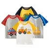30 stilar BabyT-tröja Toddler Boys Tees Kortärmad Spädbarn Babies Boy Kids Bomullskjorta Undershirt 2-10T