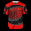 Albania Thunder Personalizza il tuo nome Maglia da baseball Camicia stampata in 3D da uomo Casual s hip hop Top 220707