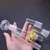 Kit de récupération d'huile en verre à joint mâle femelle de 18 mm 14 mm avec dôme adaptateur en verre à 90 degrés pour tuyau d'eau Dab rig Bongs