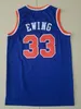 Мужчины Баскетбол RJ Barrett Jersey 9 Julius Randle 30 Walt Frazier 10 Patrick Ewing 33 Vintage Breathable All Stitched баскетбольные майки