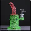 Hookahs Luminous Eyes Glass Bongs Beaker Bong Oil Rig Dab Water Pijp met 14 kom voor roken