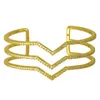 Gioielli per le donne Zirconia Elegante braccialetto di cristallo Braccialetti Moda Matrimonio Compleanno Ragazza Lusso Africano Dubai Acciaio inossidabile Amore infinito Catena infinita a portata di mano