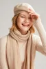 Berets 2022 Pure Cashmere Autumn Winter Women's Beret Knitte Wszechstronne Hatberets
