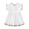 Baby Girls Hobe New Summer Girls Hobe Kids Casual Kids Princess Dress Children Vêtements pour 1 à 6 ans