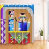 Shower Curtains Chinese Comedy Clown Show Art Curtain Waterproof Polyester Fabric Bath High Quality Washable Bathroom