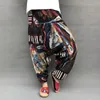 Baggy coton lin hommes femmes sarouel hip hop pantalon large décontracté lâche vintage style népal pantalon hombre 220815