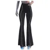 Flares broek dames streetwear vintage harajuku joggingbroek mode hoge taille uitlopende broek casual effen kleur broek#f3
