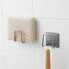 Kitchen Towel Hooks Stainless Steel Sink Sponge Holder Self Adhesive Drain Drying Rack Kitchen Wall Hook Sinks Shelf Storage Organizer ZL055