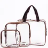 Cosmetic Bags & Cases Transparent PVC Bag Travel Organizer Clear Beautician Beauty Case Toiletry Make Up Pouch Wash BagCosmetic