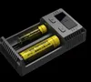 100% authentique Nitecore NEW I2 chargeur de batterie universel pour 18650 16340 26650 14500 22650 18490 18350 26500 batterie écran LCD avec câble de chargement