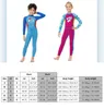 Children keep warm swimwear 2.5mm neoprene thermal swimswuit for kids boys girls long diving suit full body warmth watersport wear