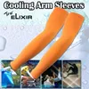 Elbow & Knee Pads 1pair Golf Cooling Arm Sleeve Elastic Soft Orange Driving Daily Cycling Tennis Summer Outdoor Sports Camping Sun Protectio