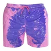 Beach Shorts Men's Swimwear Sports Quick Dry Temperature Sensitive Color Changing Swim Trunks