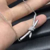 Fashion simplicity nail-style necklace The jewel girl set diamond A couples gift Designer jewelry Top quality18-karat gold There a315e