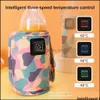 Andra hemträdgårdar USB Milk Water Warmer Travel Salvagn Insat Sated Bag Baby Nursing Botte Heater Safe Kids Supplies Fo Dhwvy
