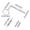 3 in 1 Eyeglass Screwdriver Keychain tools for Repair Glasses Watch Phone Triple Versatile Small Screwdriver Eyeglass Mini Screwdriver