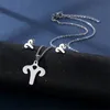 12 Серьговые сережки из нержавеющей стали, набор сеса, набор популярных Символ Символ Символ Символ Символ Овна Личные украшения для женщин мужчин