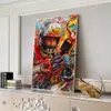 要約キャンバスプリントポスターオートバイキャンバスペインティングポスタープリントリビングルームの家の装飾のための壁のアート画像