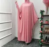 Robes décontractées Ramadan Musulmanes arabes Hijab Long Robe Batwing Sleeve Abaya Kaftan Turkey Middle East Africa Robe Prayer islamic
