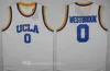 SJZL98 UCLA Bruins 대학 농구 러셀 웨스트 브룩 Lonzo 공 Zach 라빈 레지 빌 밀러 빌 월튼 케빈 러브 블루 저지 사이즈 S-2XL