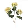 偽の花の長い茎の花アジサイ（3頭/片）28 "ウェディングセンターピースのための長さシミュレーションシミュレーションスプリングハジア