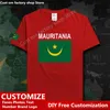 Mauretanien Land T-shirt Custom Jersey Fans DIY Name Nummer High Street Fashion Lose Casual T-shirt 220609